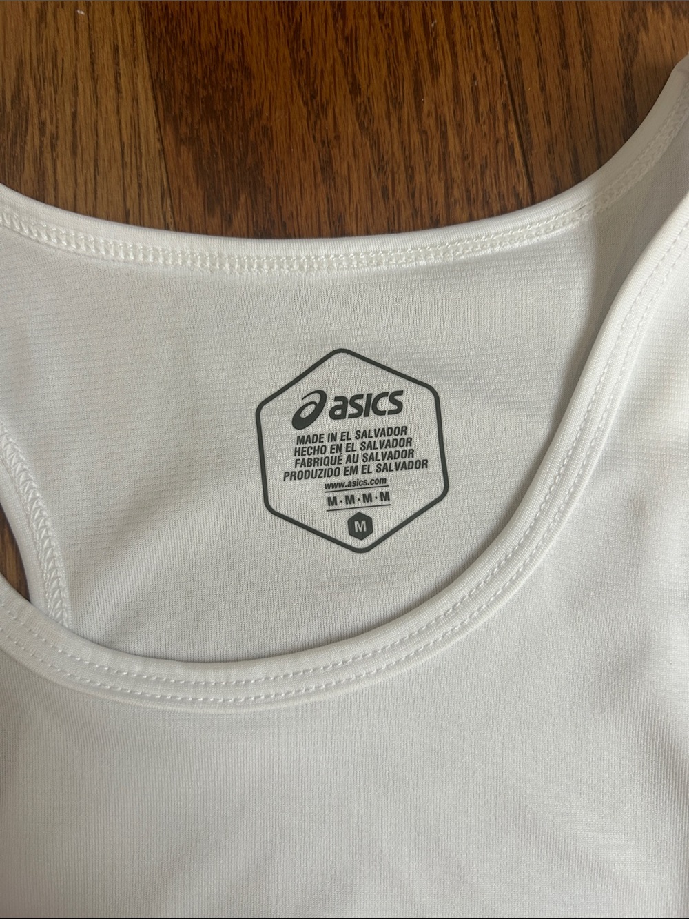 Asics White Racerback Tank Top - Picture 2 of 3